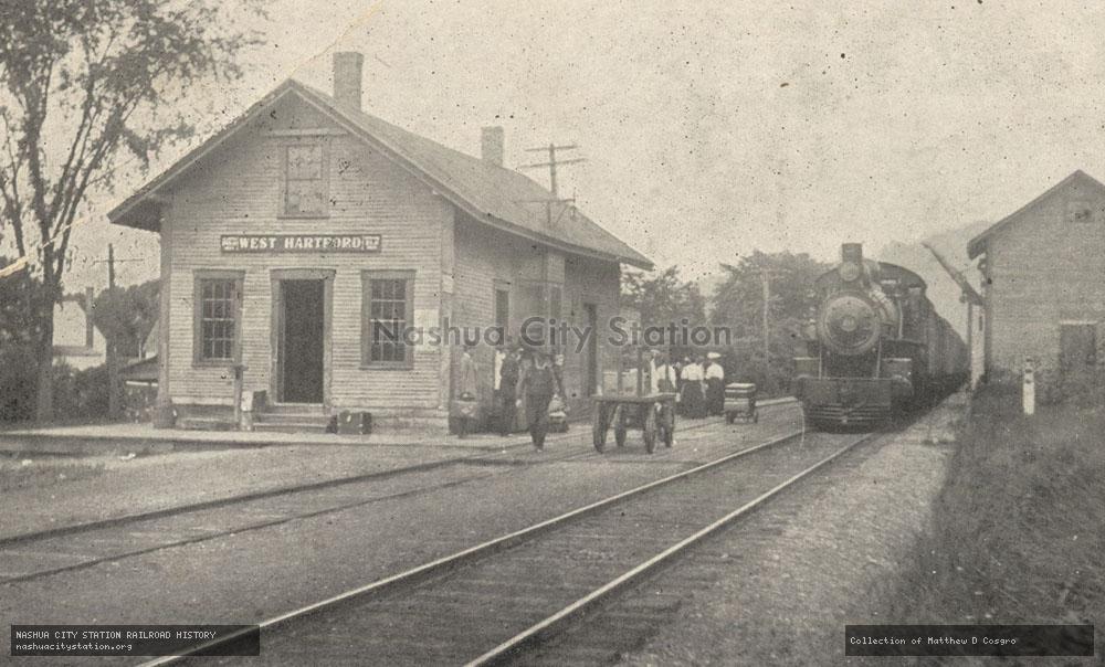 Postcard: Railway Station, West Hartford, Vermont